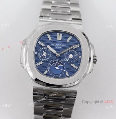 Swiss Replica Patek Philippe Nautilus TW Cal.240 Watch Blue Perpetual Calendar Face